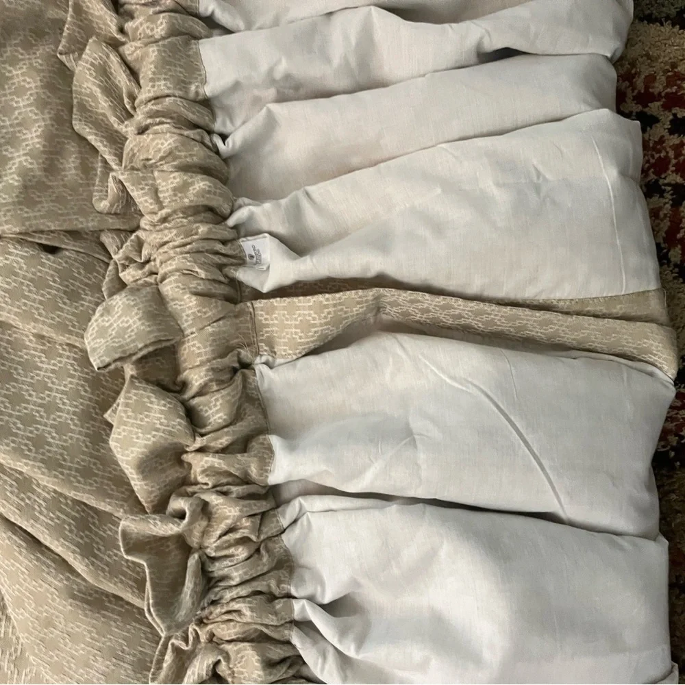 Waterford Neutral Beige Textured Curtain Panel